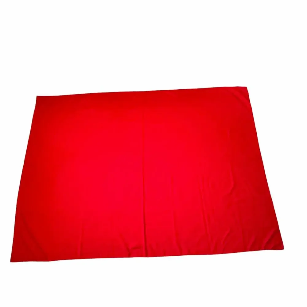 Red Fabric Tablecloth Large Rectangle Versatile Hosting Holiday 84x62 Cloth
